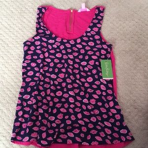 lilly Pulitzer lip tank